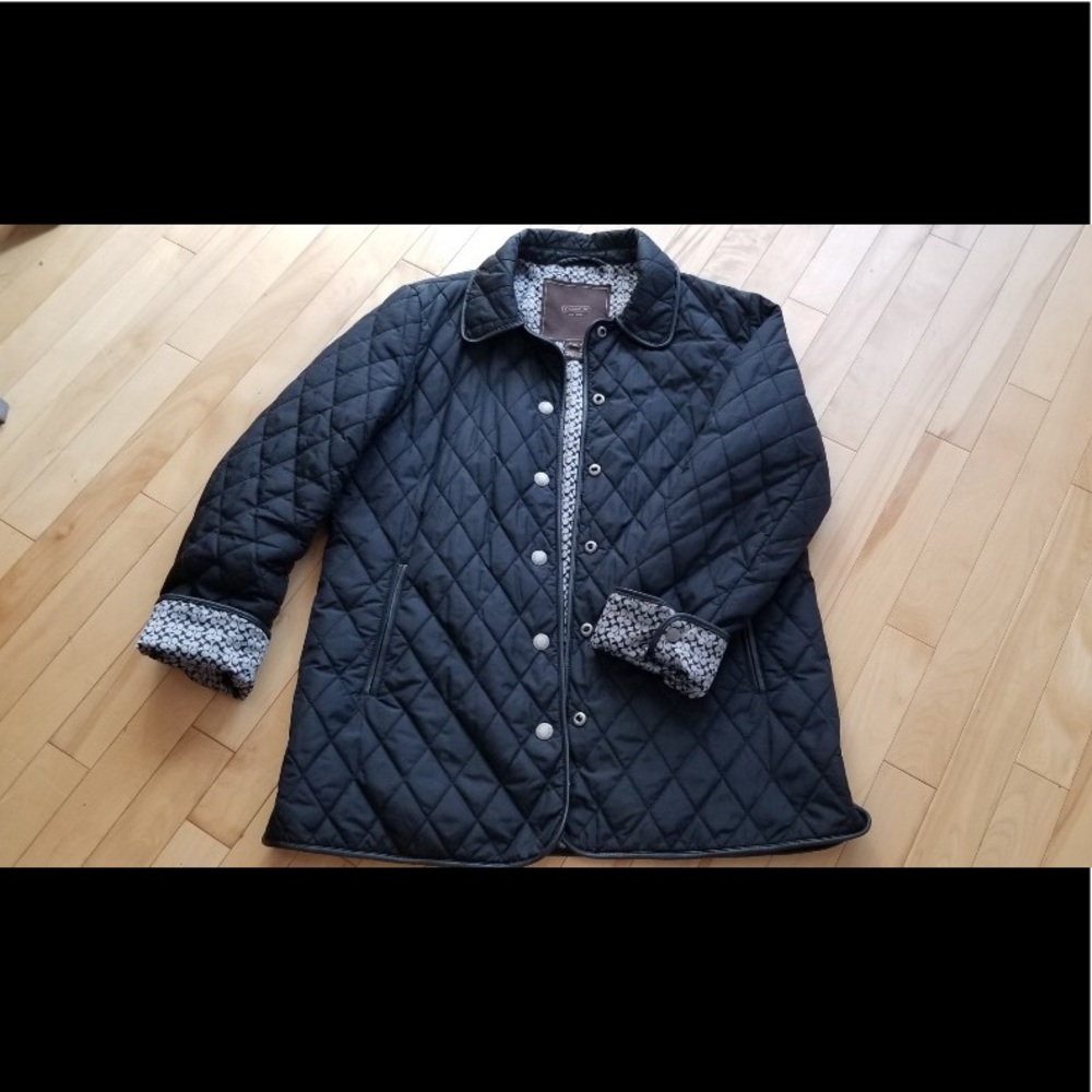 Coach quilted jacket